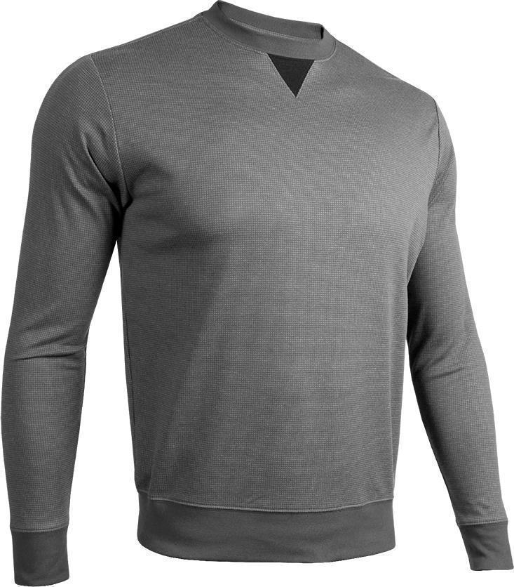 Crew Neck LS Pullover - Mens - Grey / Grey 1