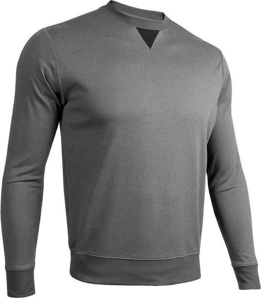 Crew Neck LS Pullover - Mens - Grey / Grey 1