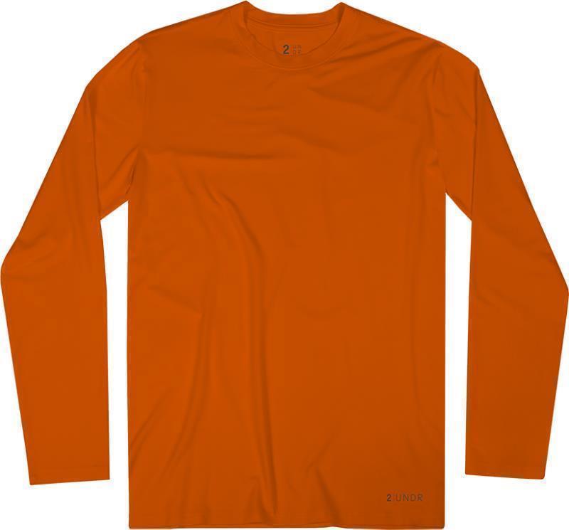 Crew Neck LS Tee - Mens - Deep Orange 2
