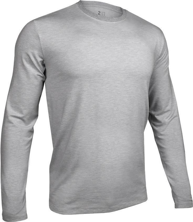 Crew Neck LS Tee - Mens - Grey 3