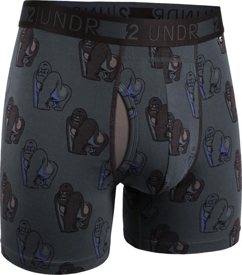 Day Shift Boxer Briefs, 6" Inseam - Print - Mens - Gorilla 1