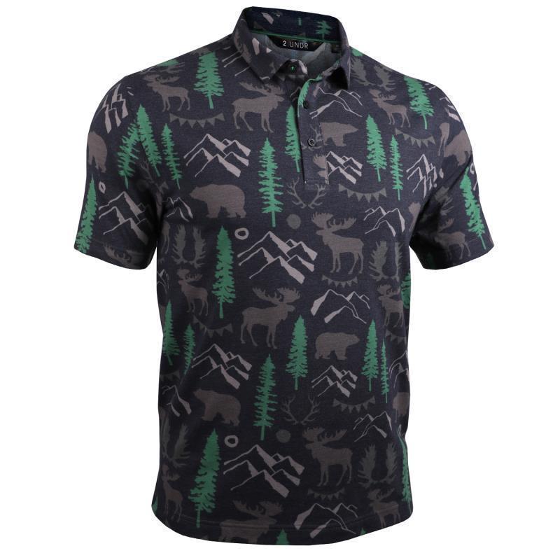 Draper Polo - Mens - Great Outdrawers - Green Trees 1