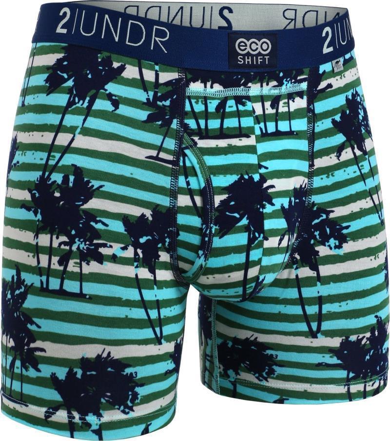 Eco Shift Boxer Briefs, 6" Inseam - Print - Mens - Palms Away 1