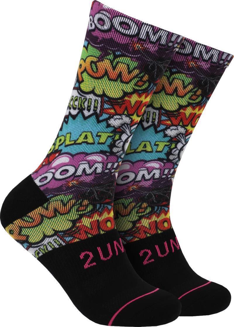 Flex Crew Socks - Print - Mens - Boom Time 1