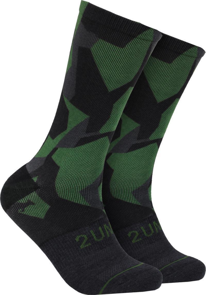 Flex Crew Socks - Print - Mens - Forest Camo 1