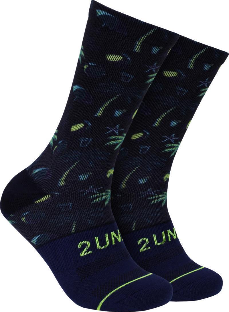 Flex Crew Socks - Print - Mens - Midnite Oasis 1