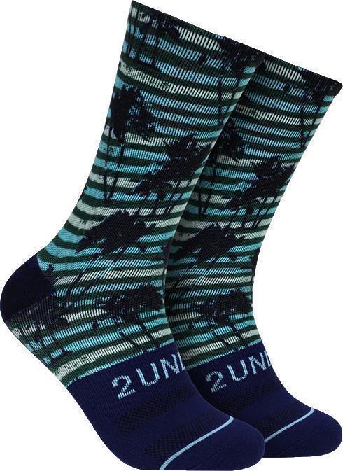 Flex Crew Socks - Print - Mens - Palms Away 1