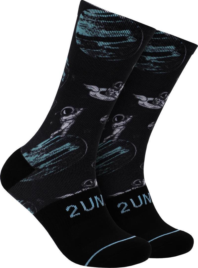 Flex Crew Socks - Print - Mens - Space Golf Black 1