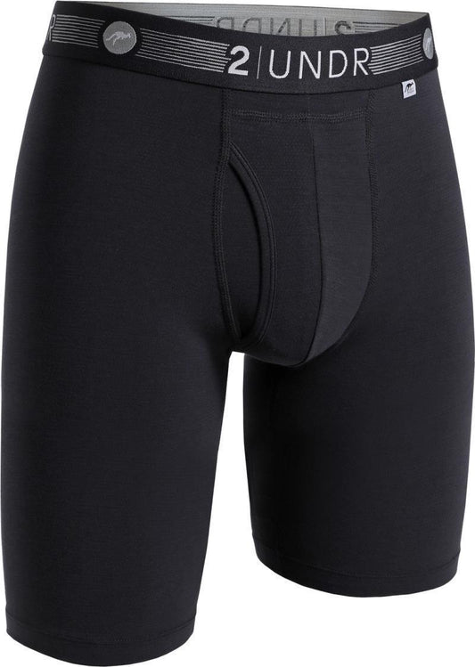 Flow Shift Long Leg, 9" Inseam - Solid - Mens - Black 1