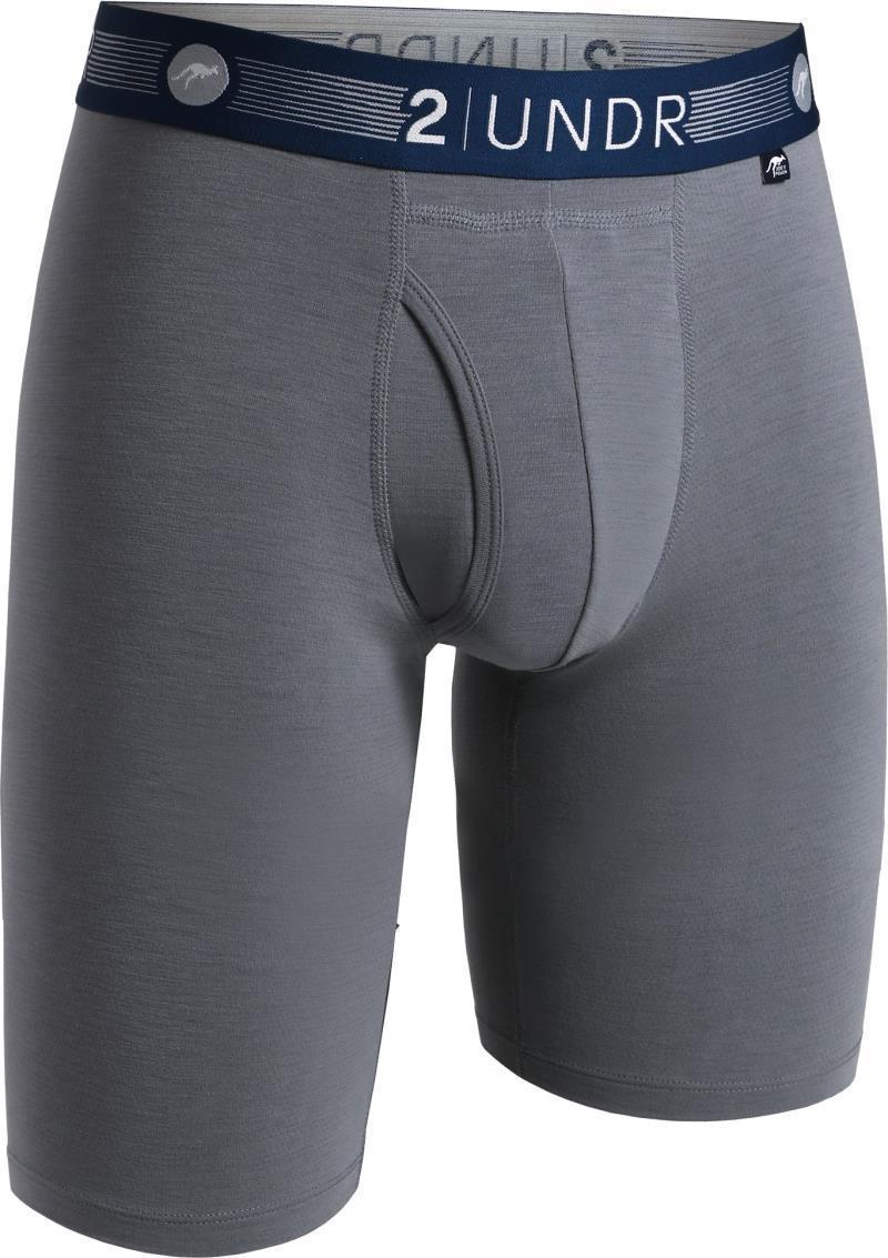 Flow Shift Long Leg, 9" Inseam - Solid - Mens - Grey 1