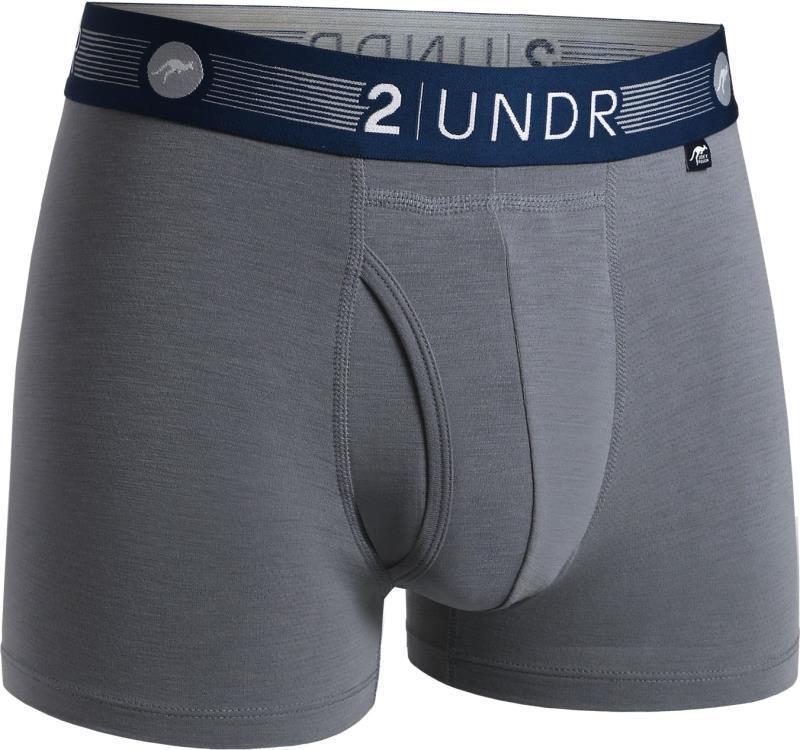 Flow Shift Trunks, 3" Inseam - Solid - Mens - Grey 1