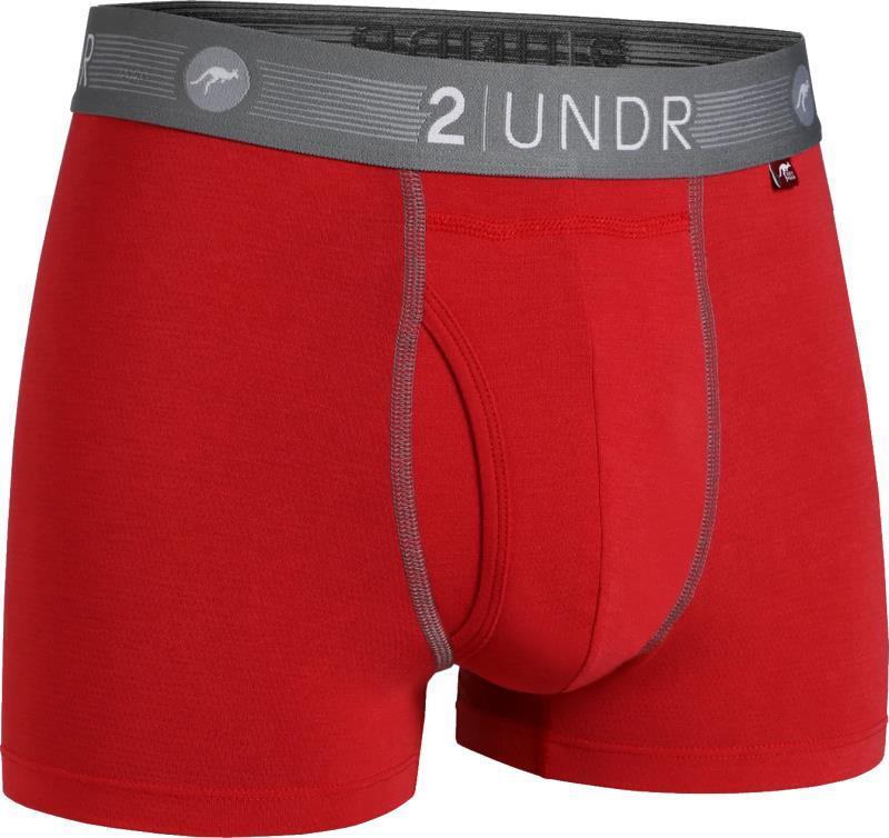 Flow Shift Trunks, 3" Inseam - Solid - Mens - Red 1