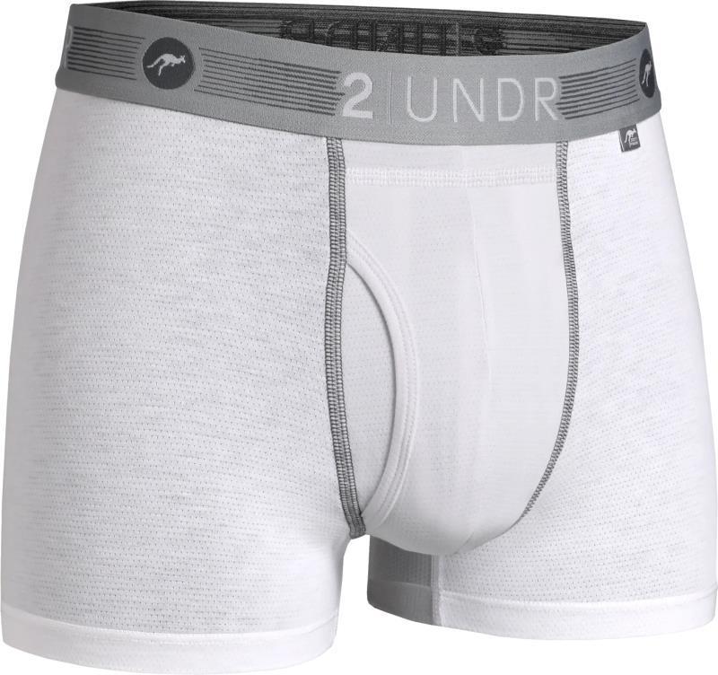 Flow Shift Trunks, 3" Inseam - Solid - Mens - White 1