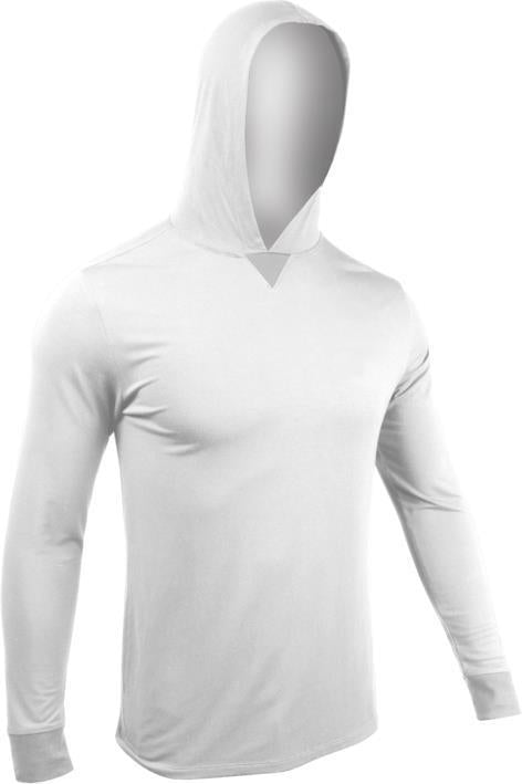 Hooded LS Tee - Mens - White 1