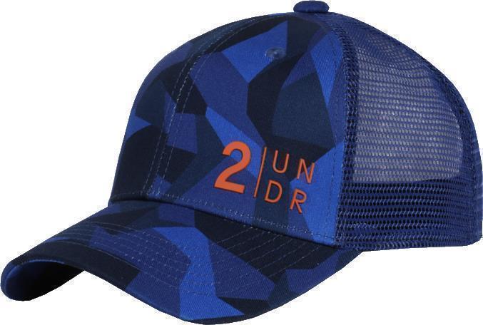 Mesh Back Print Hat - Blue Camo 1