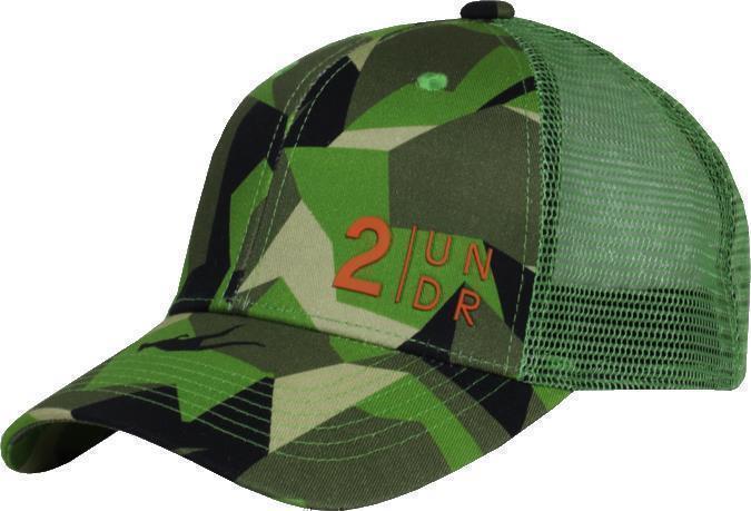 Mesh Back Print Hat - Green Camo 1