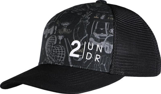 Mesh Back Print Hat - Range Time Black 1