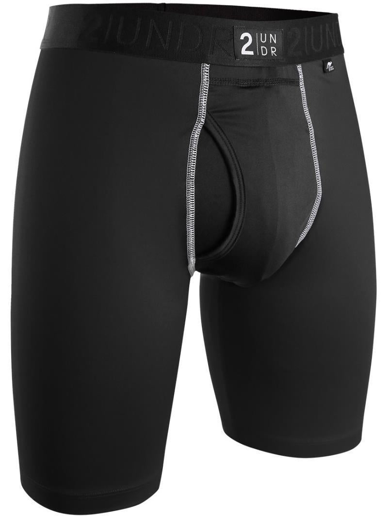 Power Shift Long Leg, 9" Inseam - Solid - 4XL-5XL - Mens - Black 1