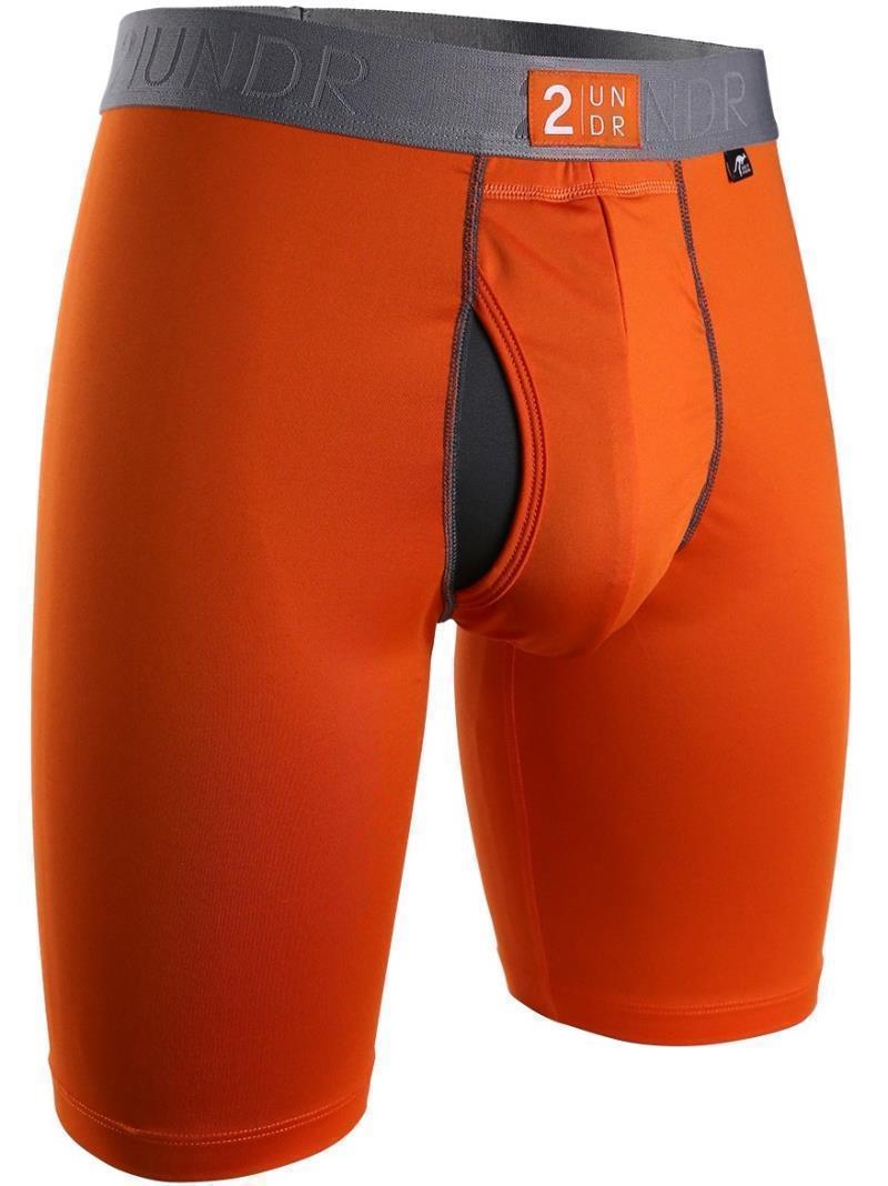 Power Shift Long Leg, 9" Inseam - Solid - Mens - Orange 1