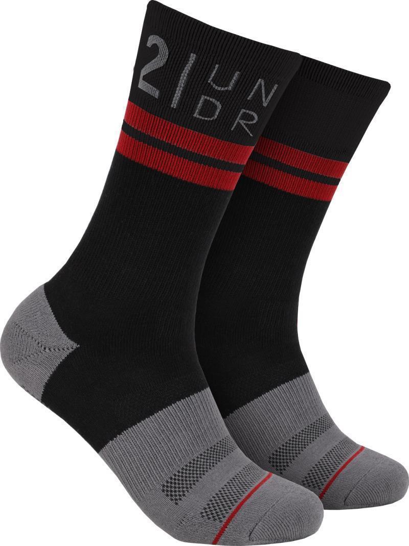 Sport Crew Socks - Mens - Black / Grey 1