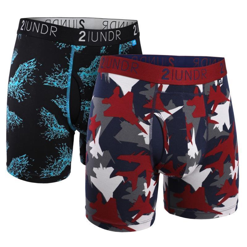 Swing Shift Boxer Briefs, 6" Inseam - Print - 2-Pack - Mens - Astro Eagles / Top Gun 1