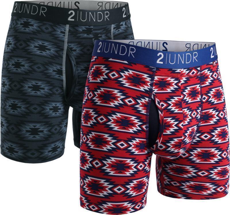 Swing Shift Boxer Briefs, 6" Inseam - Print - 2-Pack - Mens - Sonora / Texica 1