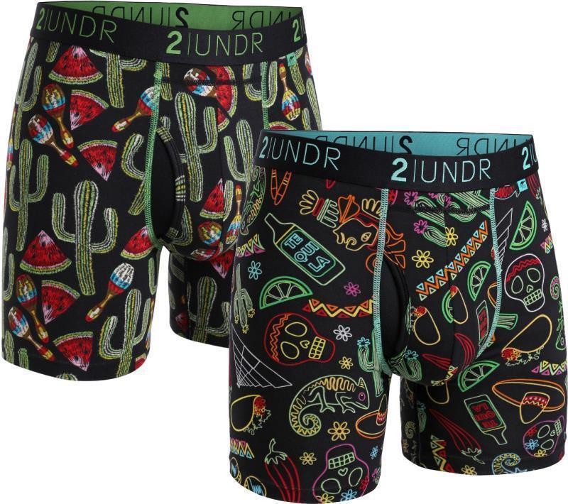 Swing Shift Boxer Briefs, 6" Inseam - Print - 2-Pack - Mens - Tucson / Juarez 1