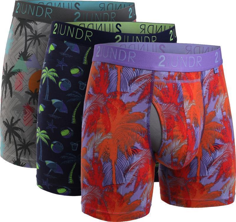 Swing Shift Boxer Briefs, 6" Inseam - Print - 3-Pack - Mens - La Quinta / Oasis / Sunburn 1