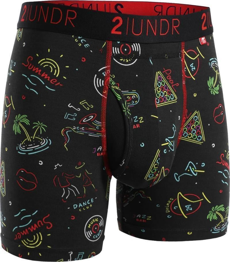 Swing Shift Boxer Briefs, 6" Inseam - Print - Mens - vegas baby 1