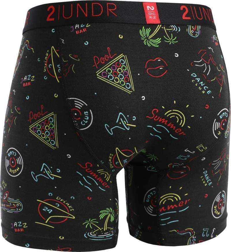 Swing Shift Boxer Briefs, 6" Inseam - Print - Mens - vegas baby 1