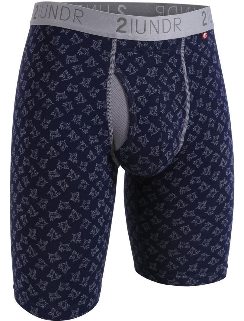 Swing Shift Long Leg, 9" Inseam - Print - Mens - sharks 1
