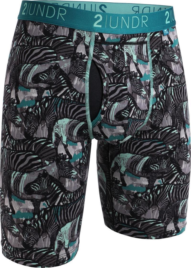 Swing Shift Long Leg, 9" Inseam - Print - Mens - zebras 1