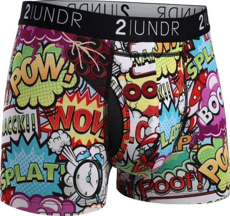 Swing Shift Trunks, 3" Inseam - Print - Mens - Boom Time 1