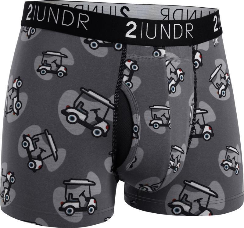 Swing Shift Trunks, 3" Inseam - Print - Mens - Cart Path Grey 1