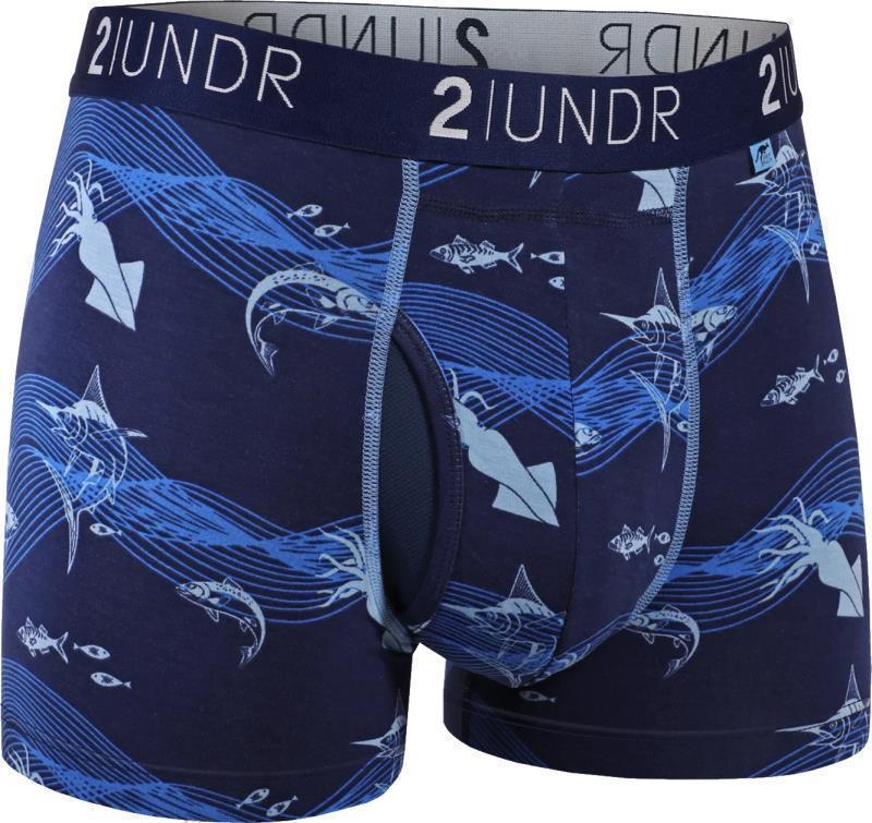 Swing Shift Trunks, 3" Inseam - Print - Mens - Deep Sea 1