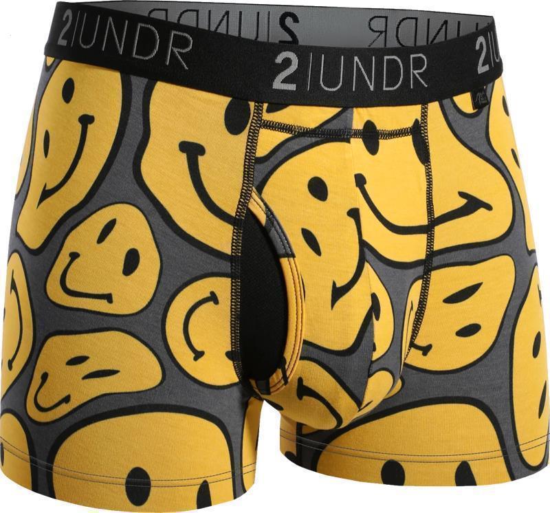 Swing Shift Trunks, 3" Inseam - Print - Mens - Smiley 1