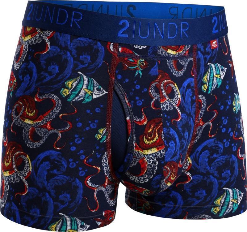 Swing Shift Trunks, 3" Inseam - Print - Mens - Squid Row 1