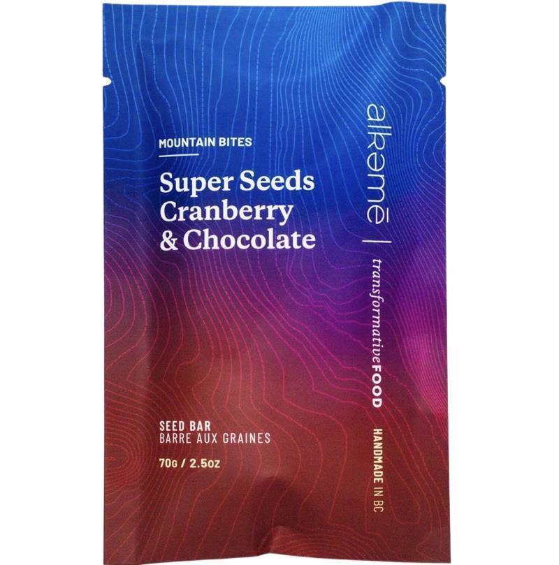 Super Seeds Cranberry Chocolate - Alkeme Bar - Not Applicable 1