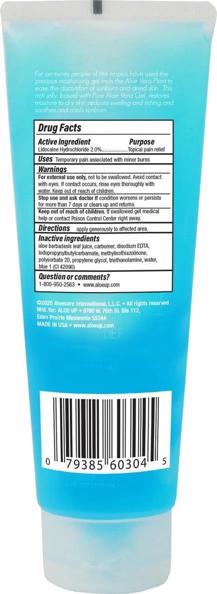 Aloe Ice Sunburn Relief Jelly 4oz Tube - Not Applicable 2