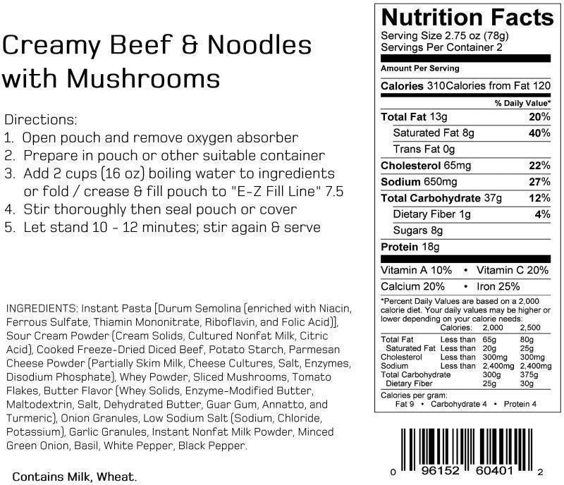 Creamy Beef & Noodles with Mushrooms - Not Applicable 3