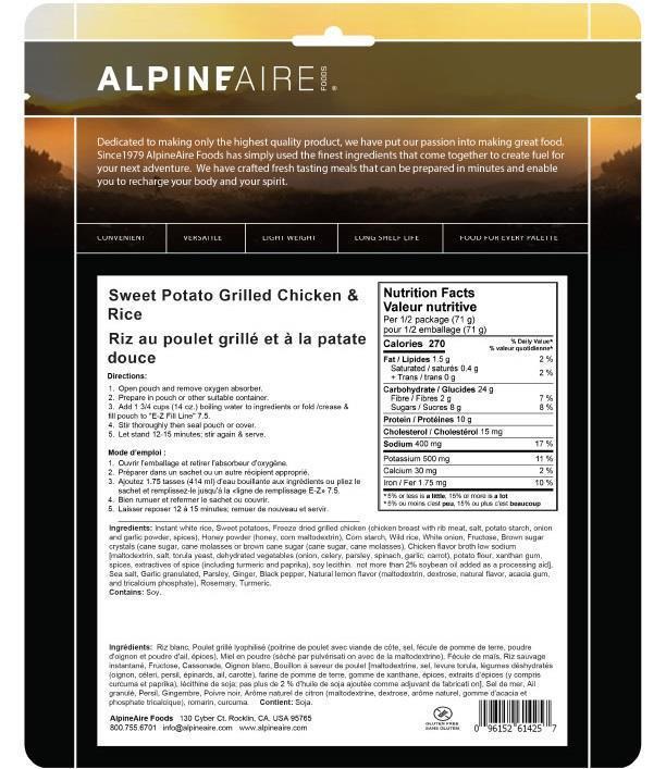 Sweet Potato Chicken & Rice - Gluten Free - Not Applicable 3