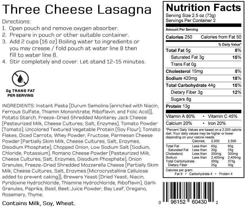 Three Cheese Lasagna - Not Applicable 3