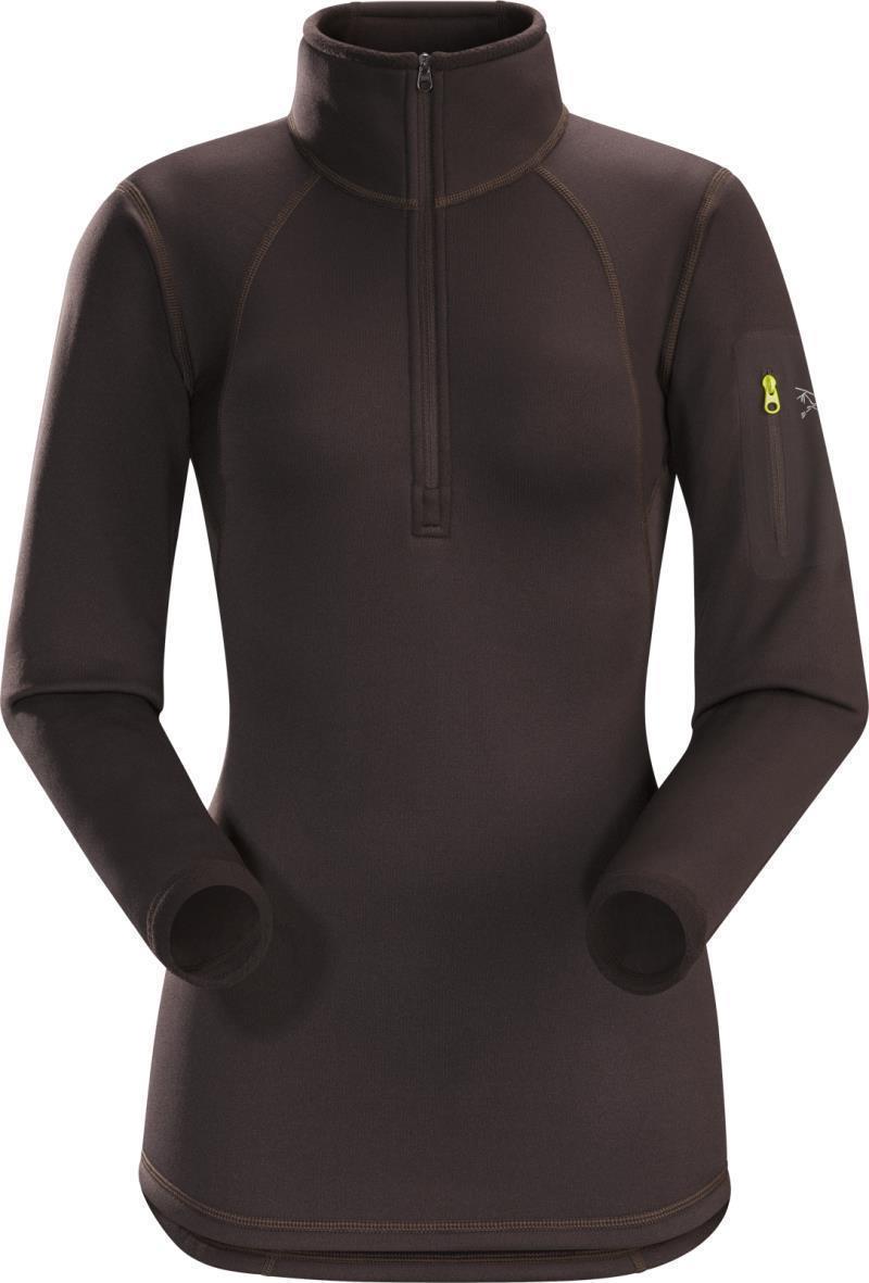 Rho AR Zip Neck - Womens - Black Willow 1