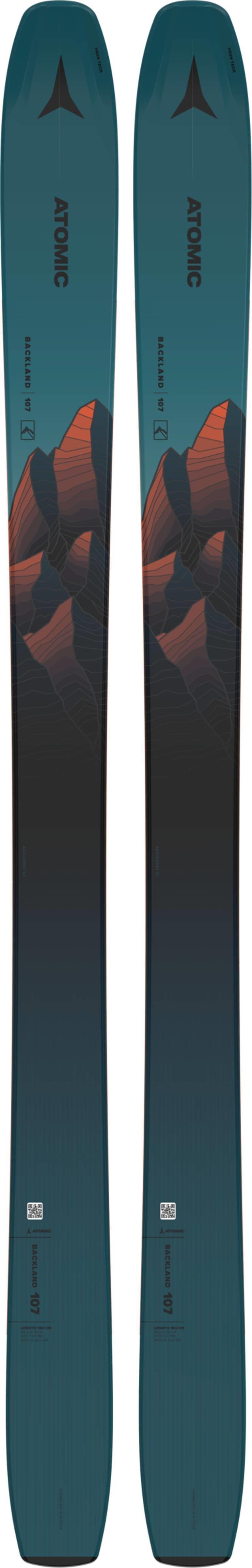 Backland 107 Skis - Petrol / Black / Orange 1