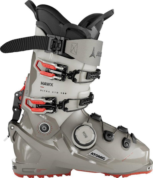 Hawx Ultra XTD 130 Boa GW Ski Boots - Cement / Stone / Red 1