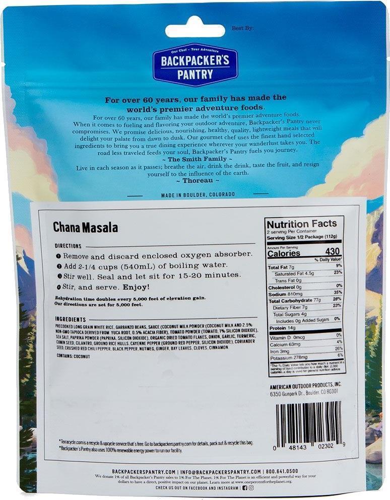 Chana Masala - 2 Serving (Vegan, Vegetarian, Gluten-Free) - Not Applicable 2