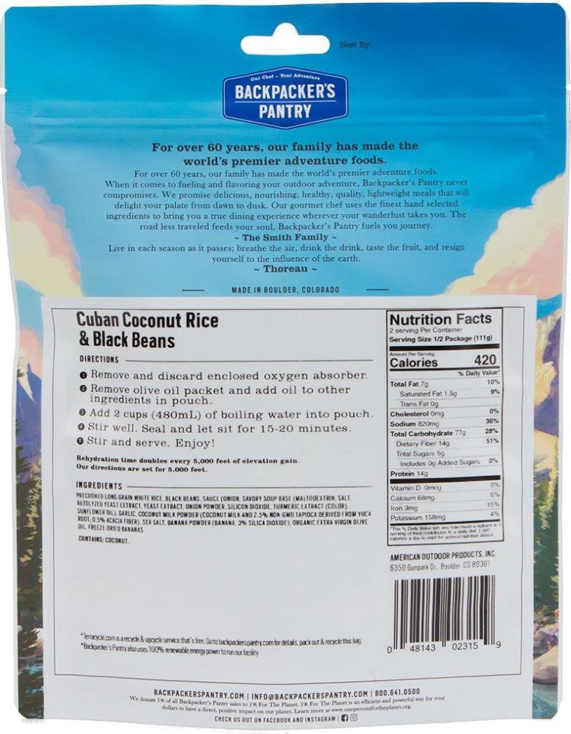 Cuban Coconut Black Beans & Rice - 2 Serving (Vegan, Vegetarian, Gluten-Free) - Not Applicable 3