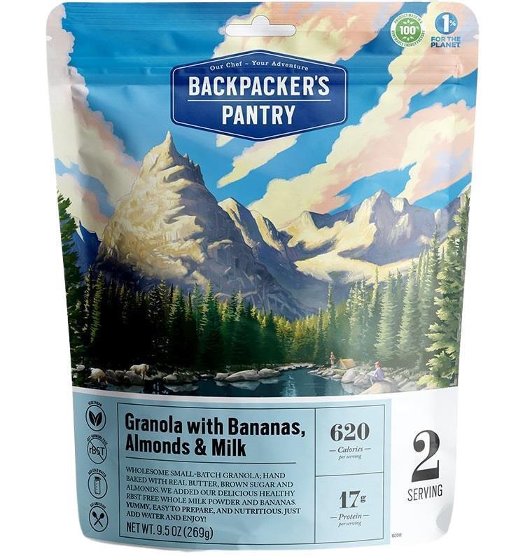 Granola w/ Bananas, Almonds & Milk - 2 Serving - Not Applicable 2