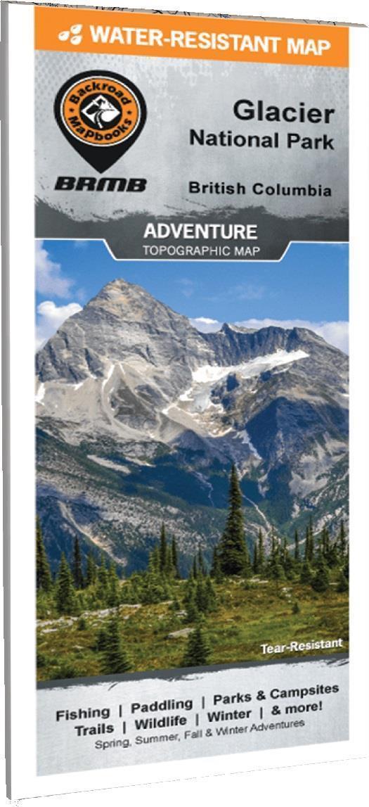 Adventure Map - Glacier National Park - Waterproof - Not Applicable 1