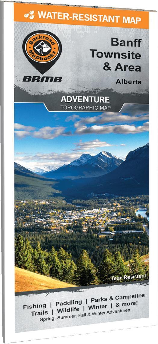 Banff Townsite & Area Waterproof Map - Not Applicable 1